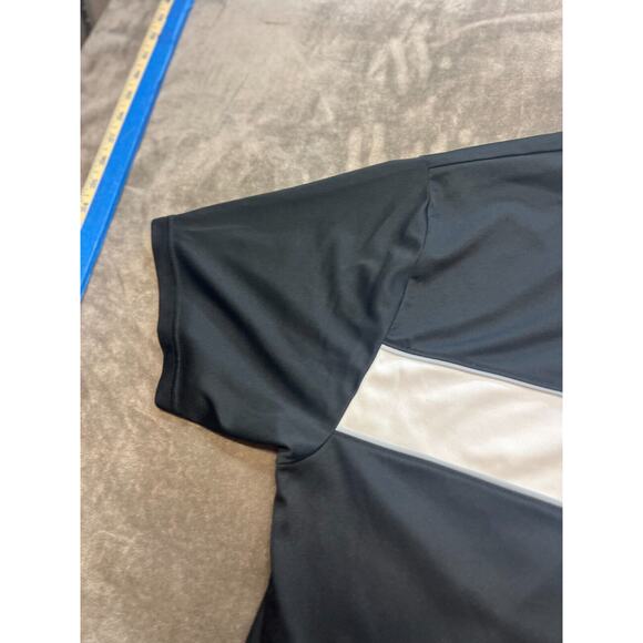 Nike Dri Fit Short Sleeve‎ T Shirt Mens Large Black and Grey Color Block - Picture 3 of 6